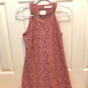 💜3 FOR $10💜 Pink Lace Jewel Halter Dress Candies